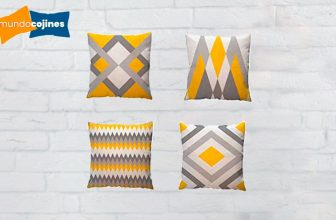 cojines mostaza y gris